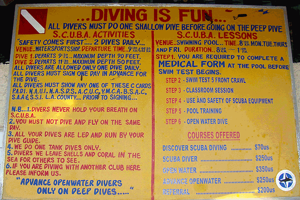 Scuba diving in Hedonism II